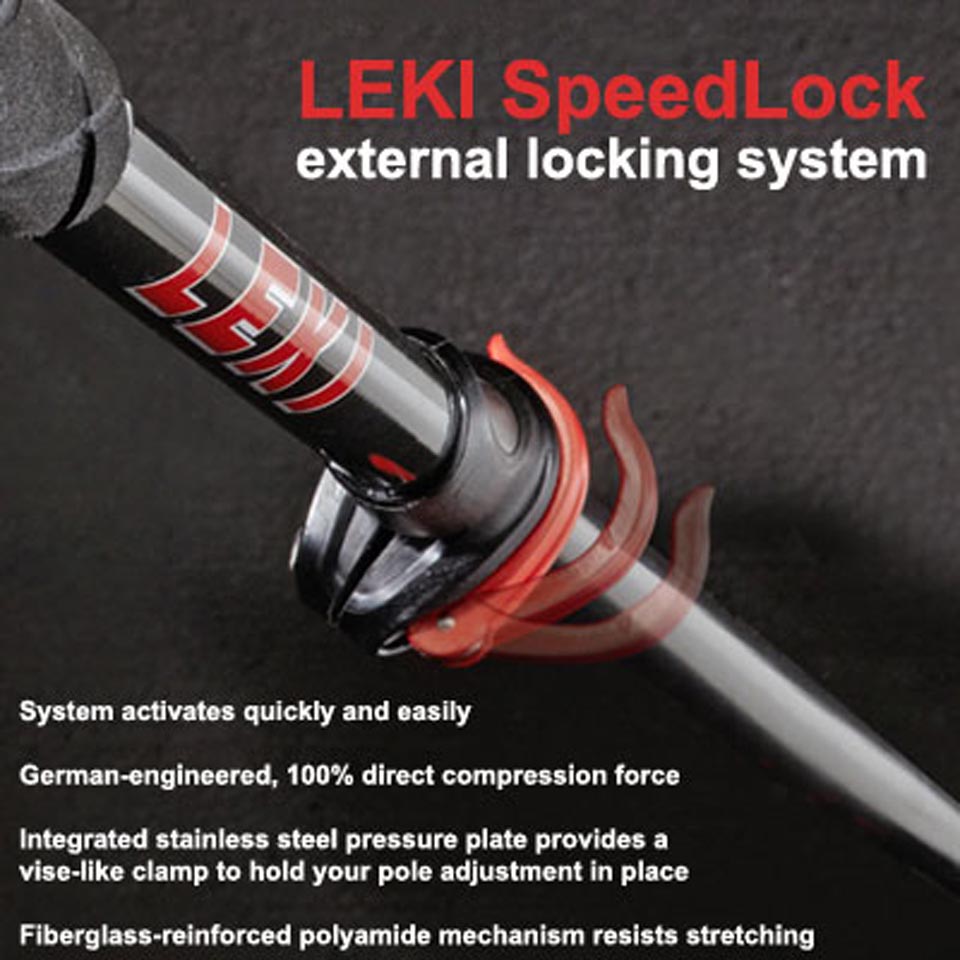 leki photo carbon speedlock trekking pole