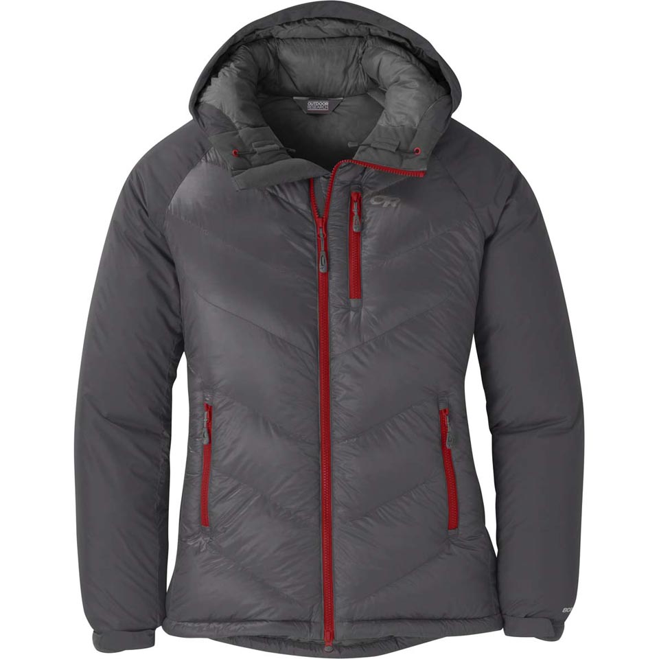women's alpine down hooded jacket