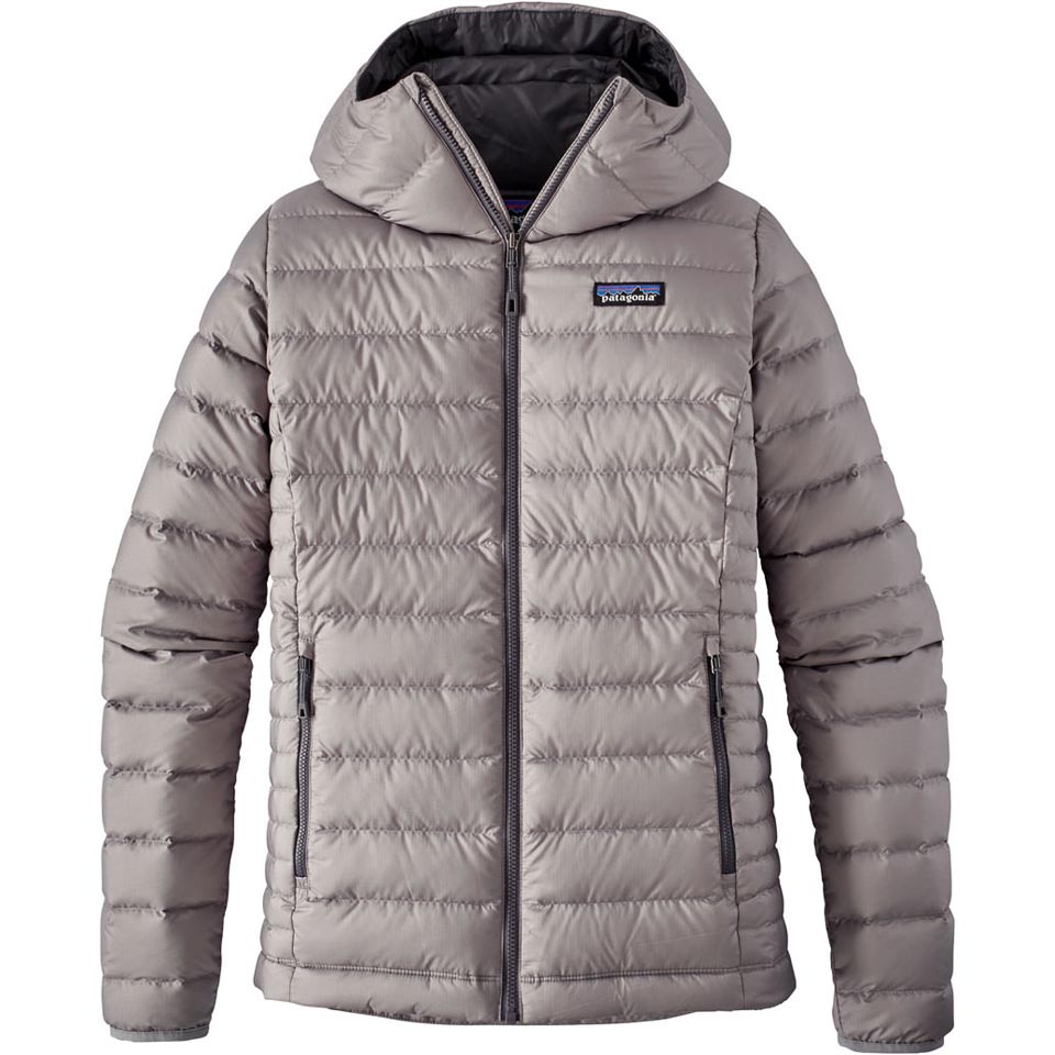 patagonia women's down sweater jacket feather grey