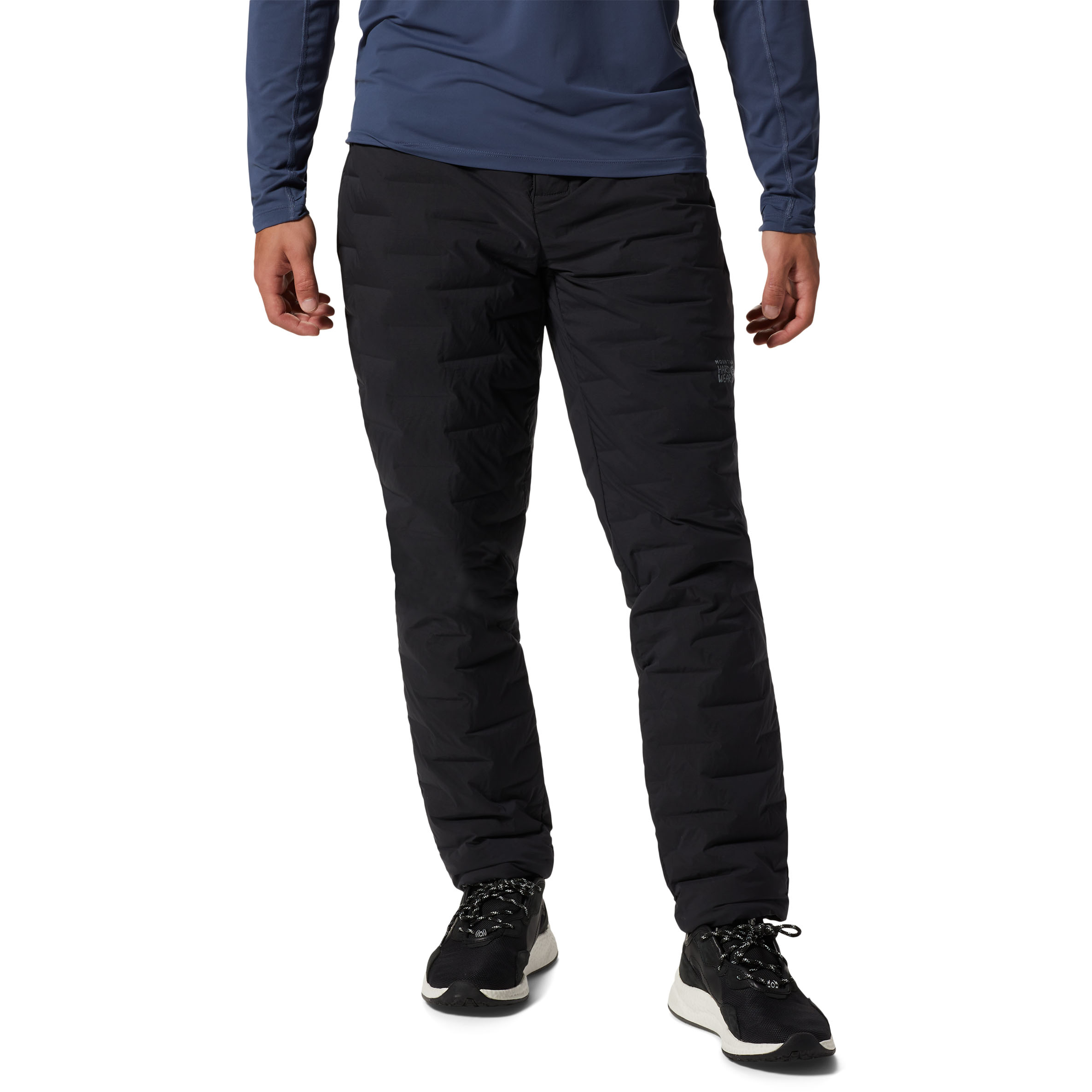 Mountain Hardwear Mens Stretchdown Light Pant Black Mountain Hardwear Men's Stretchdown Light Pants - 700-Fill Down Insulated Winter Pants Insulated Outdoor Pants - View #2