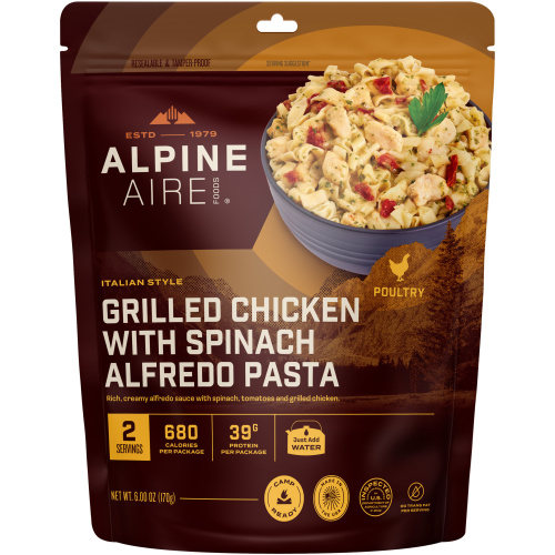 Grilled Chicken with Spinach Alfredo Pasta product image - main