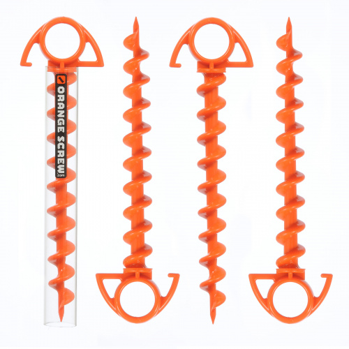 Orange Screw Small Ultimate Ground Anchor (4 pack) product image - main