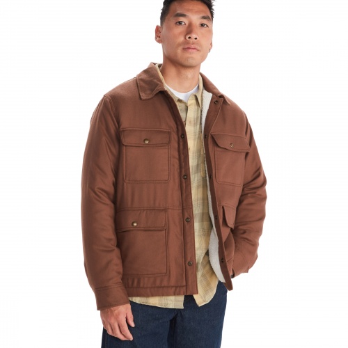 Men's Ridgefield Sherpa-Lined Flannel Jacket (Clearance) product image - main