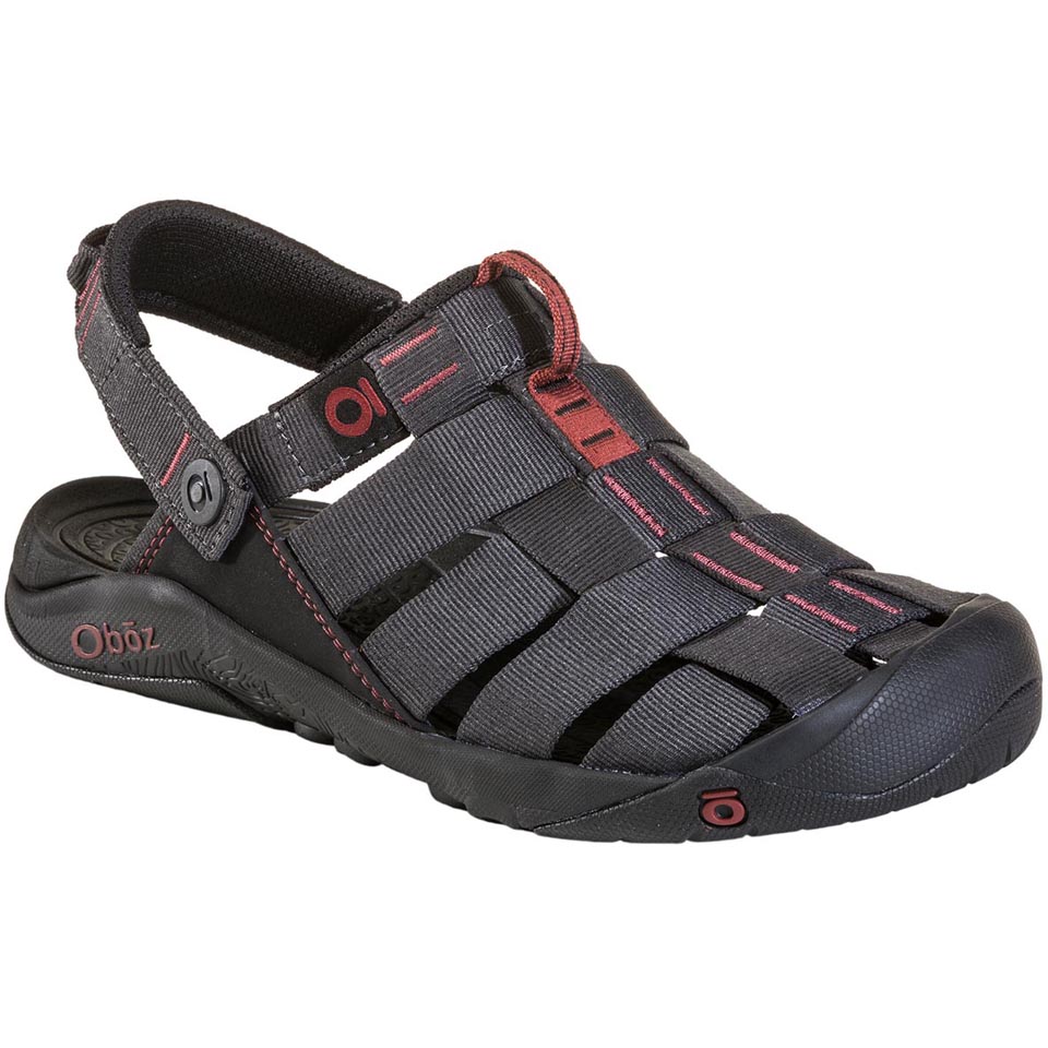 NEW OBOZ men\'s campster sandals in dark shadow russett Oboz Mens Campster Sandal main image 3