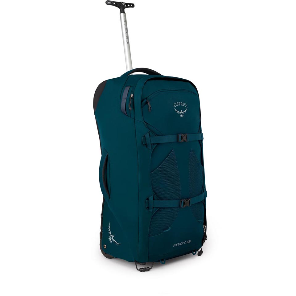 osprey farpoint 65 men's wheeled luggage Fairview 65L Travel Pack - Rolling Backpack Travel Bag Zipped and mesh pockets provide organised space for all your travel essentials Osprey Farpoint Fairview 65L Travel