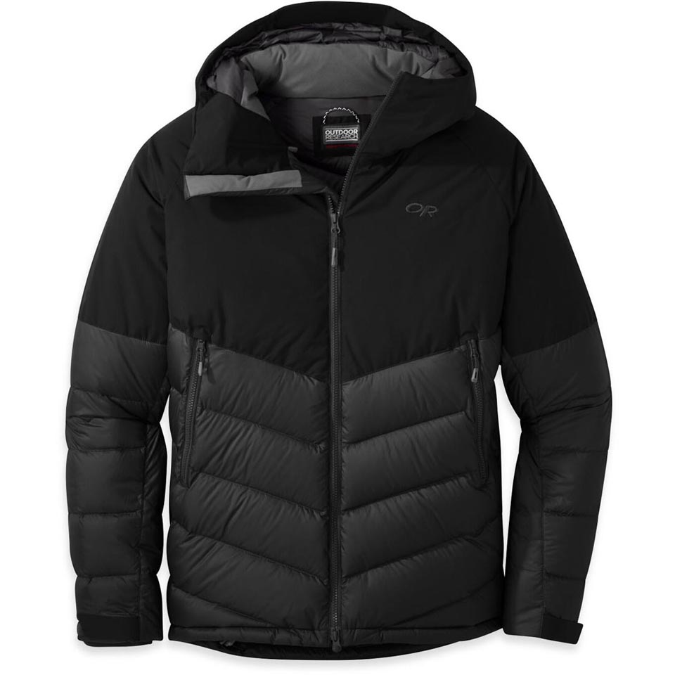 Men s Super Transcendent Down Hooded Jacket Large Black