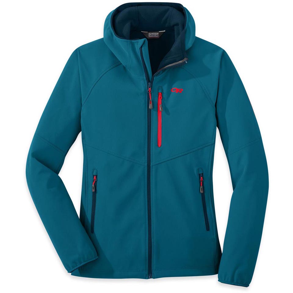 Women's ferrosi grid online hooded jacket