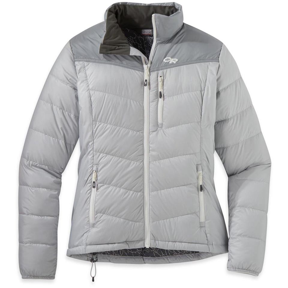 Outdoor Research Transcendent Down Jacket - Women's Xs Smoke / Light Pewter