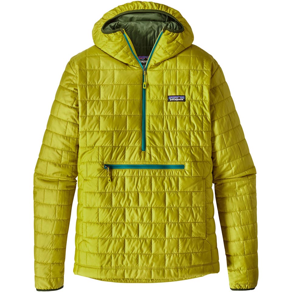 Men s Nano Puff Bivy Pullover Large Fluid Green