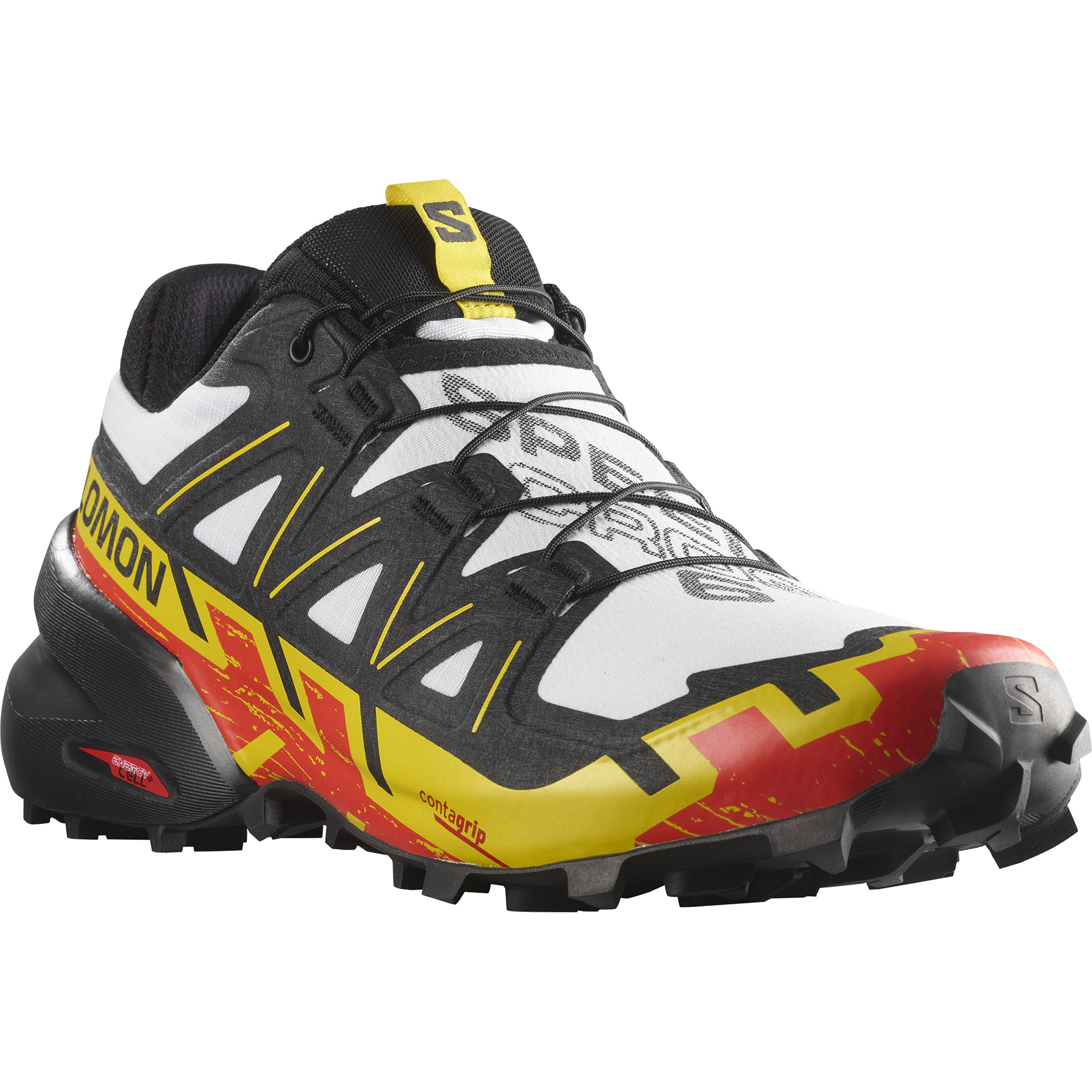 Salomon Men's Speedcross 6 Trail-Running Shoes White 10
