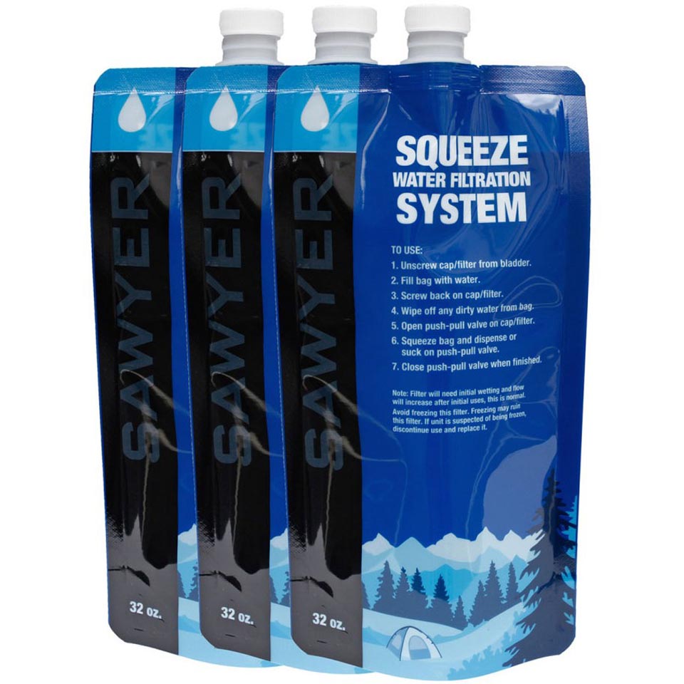 Sawyer 32 oz Squeeze Pouch (3 Pack) Enwild