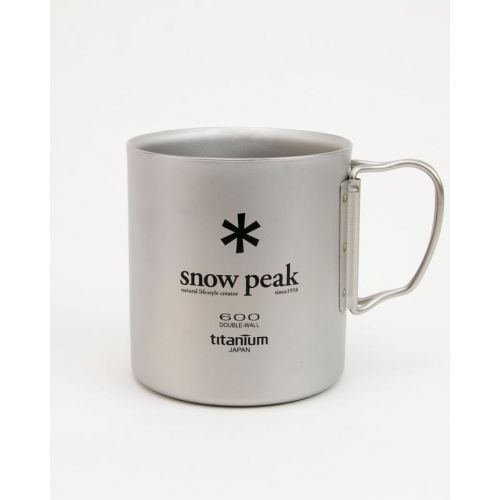 Cutlery Set Snow Peak Double-Wall Titanium Bowl 600ml Fork & Spoon Set