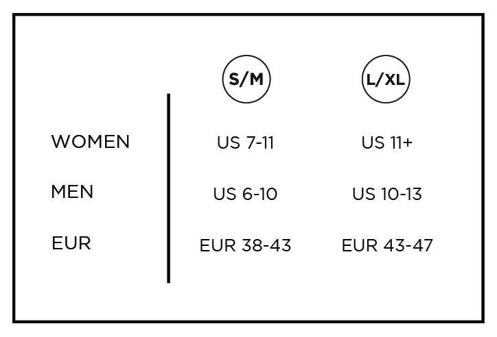 Sizing chart for RENAgaiter Low (Used).